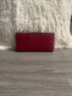 Michael Kors Zip-Around Leather Wallet